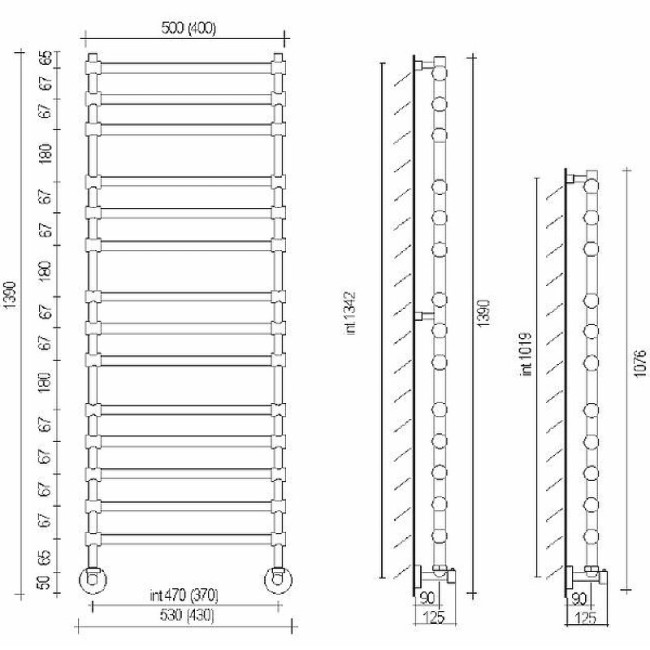 Полотенцесушитель водяной Margaroli (4643714GON) Полотенцесушитель водяной Margaroli (4643714GON)