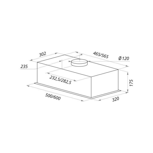 Встраиваемая вытяжка Maunfeld Crosby Push 60 GL inox