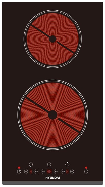 Встраиваемая электрическая варочная панель Hyundai Домино HHE 3270 BG