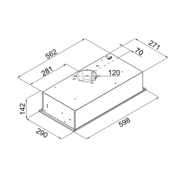 Встраиваемая вытяжка Maunfeld Crosby Rocky 55 нержавейка Встраиваемая вытяжка Maunfeld Crosby Rocky 55 нержавейка