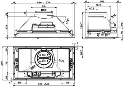Встраиваемая вытяжка Faber Inka Smart C LG A70