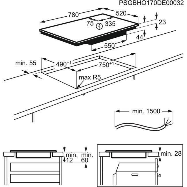Встраиваемая индукционная варочная панель Electrolux IPE8492KF