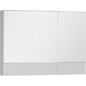 Зеркальный шкаф Aquanet Нота 90 бел (камерино) (165371)