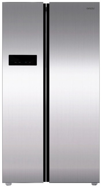 Холодильник Ginzzu NFK-605 стальной