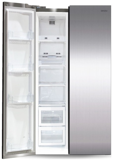 Холодильник Ginzzu NFK-605 стальной