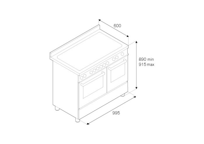 Электрическая плита Bertazzoni PRO100 5 IMFE D BIT