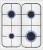 Газовая плита Weissgauff WGS G4G02 WS Газовая плита Weissgauff WGS G4G02 WS