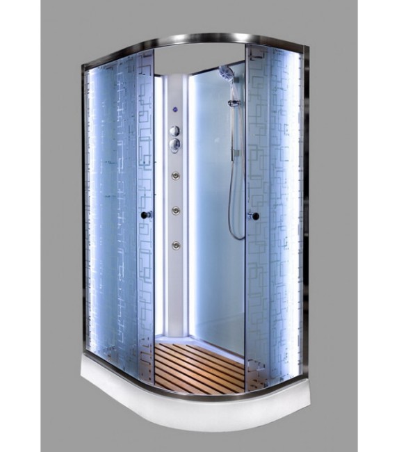 Душевая кабина Deto EM1511LNLED+GM