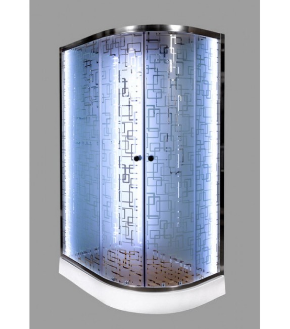 Душевая кабина Deto EM1511LNLED+GM