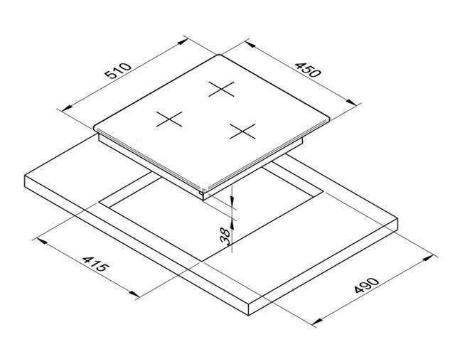 Встраиваемая газовая варочная панель Zigmund & Shtain GN 218.451 X