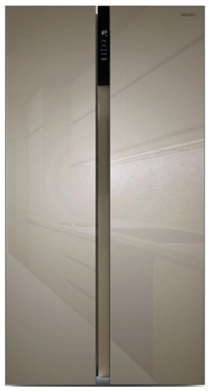 Холодильник Ginzzu NFI-5212 шампань стекло