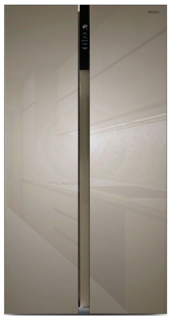 Холодильник Ginzzu NFI-5212 шампань стекло