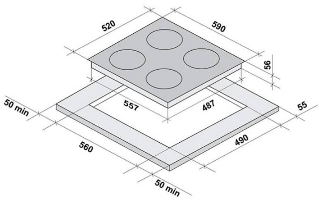 Встраиваемая индукционная варочная панель Fornelli PIA 60 Meridiana Встраиваемая индукционная варочная панель Fornelli PIA 60 Meridiana