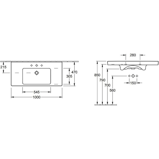 Раковина Villeroy & Boch 7175A0R1