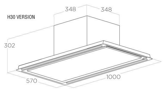 Встраиваемая вытяжка Elica Hilight Glass H30 WH/A/100