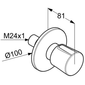 Переключатель Kludi Balance черный матовый/хром (528158775)