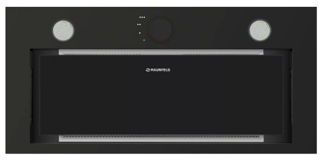 Встраиваемая вытяжка Maunfeld Crosby Rocky 55 черное стекло