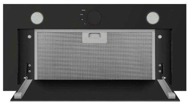 Встраиваемая вытяжка Maunfeld Crosby Rocky 55 черное стекло