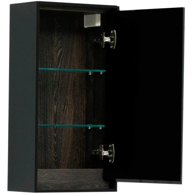 Шкаф подвесной Aquanet Милан 35 Черный глянец (316696)