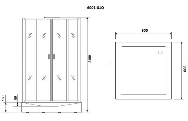 Душевая кабина Niagara NG-6001-01Q