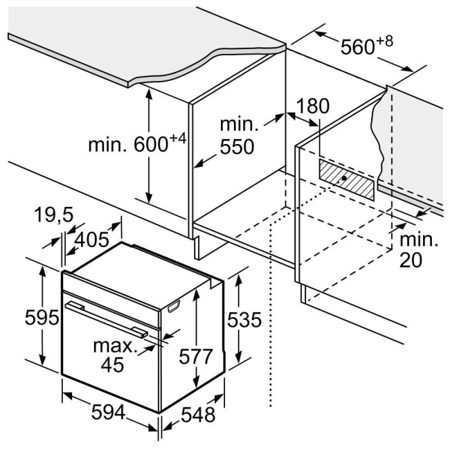Встраиваемый электрический духовой шкаф Bosch HMG8764С7