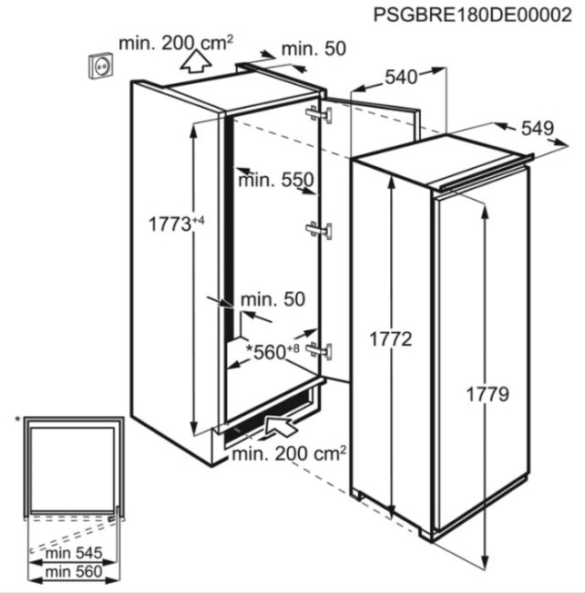 Встраиваемая морозильная камера Electrolux RUT 6NF18 S