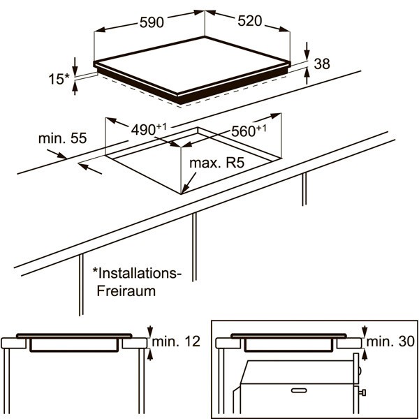Встраиваемая электрическая варочная панель Electrolux CPE 644 RBC