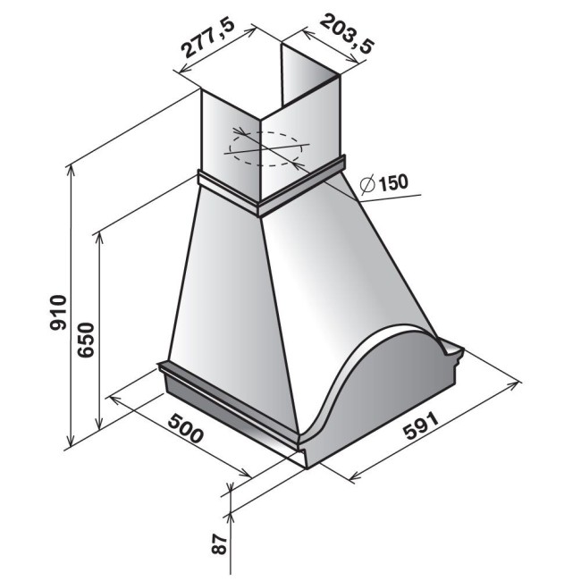 Каминная вытяжка Elikor Вилла Фрукты 60 бежевый дуб Каминная вытяжка Elikor Вилла Фрукты 60 бежевый дуб