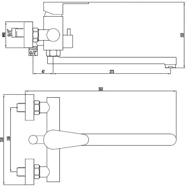 Смеситель для ванны Esko Orlando OL 31 Смеситель для ванны Esko Orlando OL 31