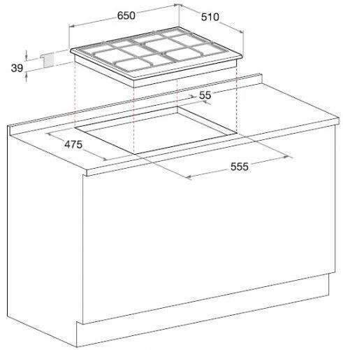 Встраиваемая газовая варочная панель Hotpoint-Ariston PKLL 751 T IX
