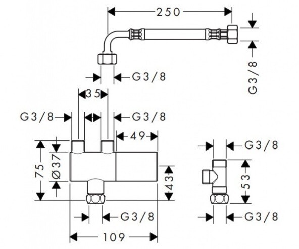 Термостат Hansgrohe (15346000) хром