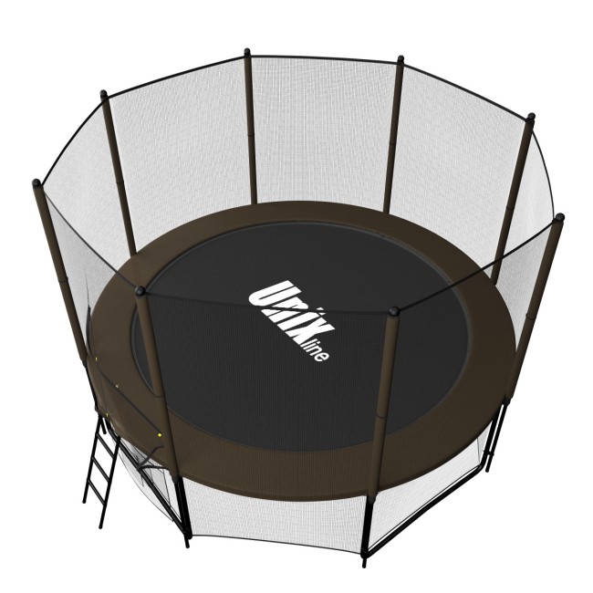 Батут Unix Line 8 ft outside black/brown