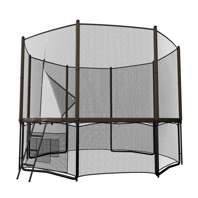 Батут Unix Line 8 ft outside black/brown