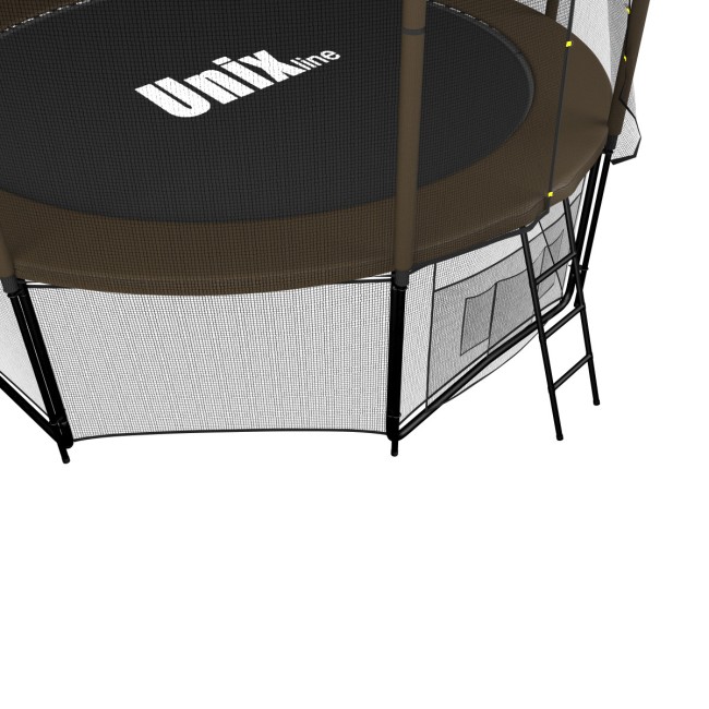 Батут Unix Line 8 ft outside black/brown