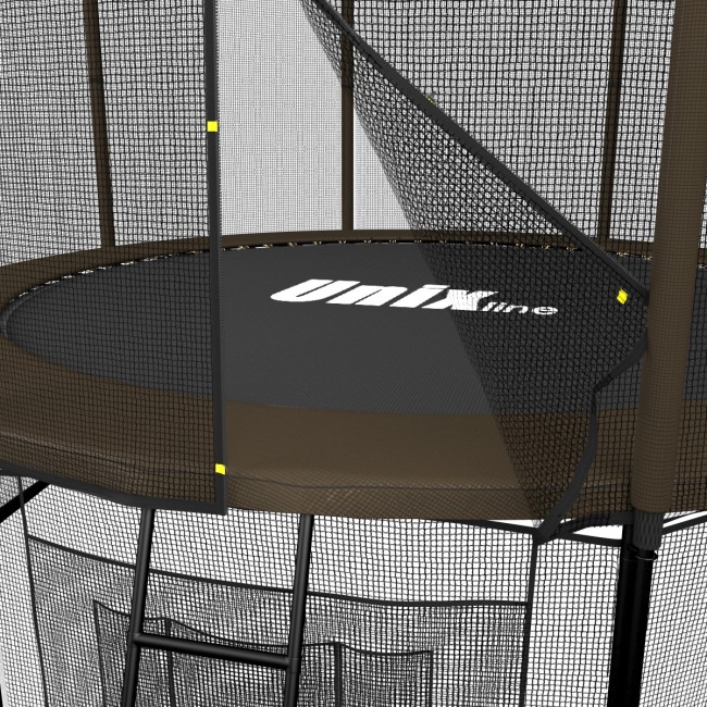 Батут Unix Line 8 ft outside black/brown