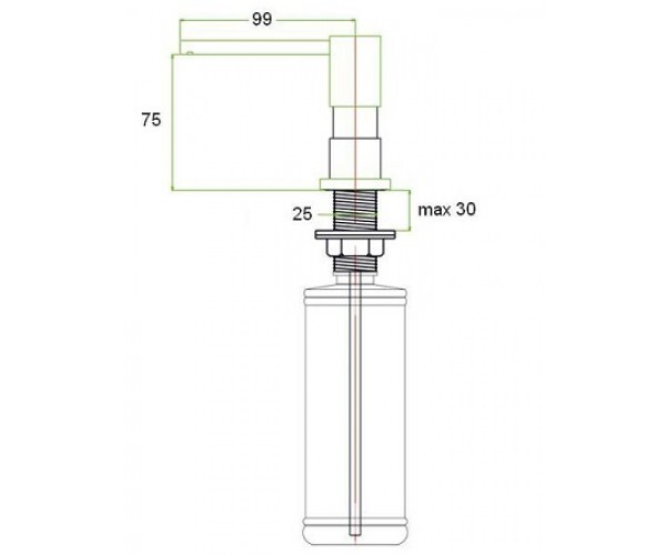 Дозатор жидкого мыла ZorG (ZR 22 BR) Дозатор жидкого мыла ZorG (ZR 22 BR)
