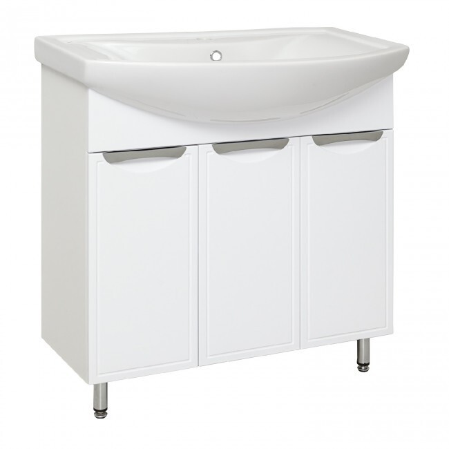 Тумба под раковину Runo Комфорт 80 белый (ВнТб144RUNO)