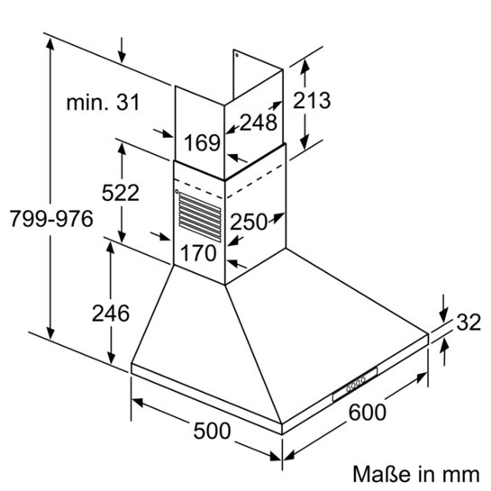 Каминная вытяжка Siemens LC 64WA221