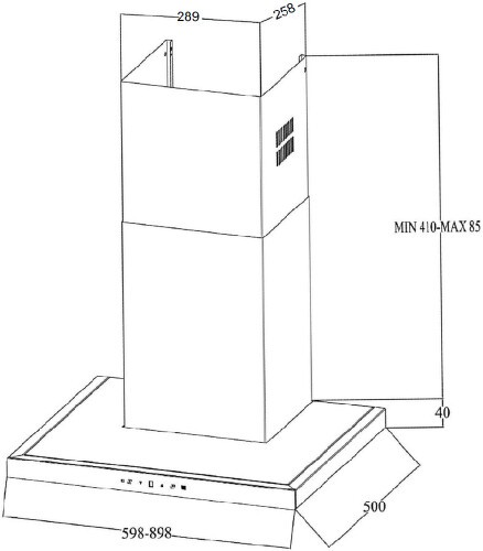 Каминная вытяжка Zigmund & Shtain K 201.61 W