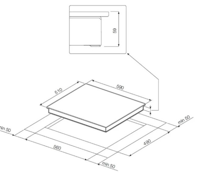 Встраиваемая газовая варочная панель Graude GSK 60.1 S