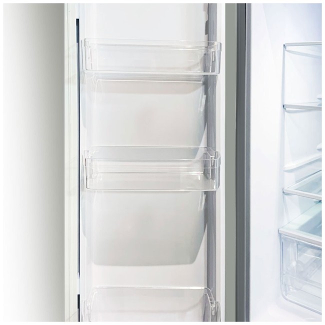 Холодильник Ginzzu NFI-4414 белое стекло