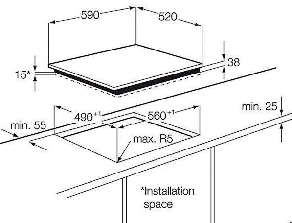 Встраиваемая электрическая варочная панель Electrolux CPE 644 RCC Встраиваемая электрическая варочная панель Electrolux CPE 644 RCC