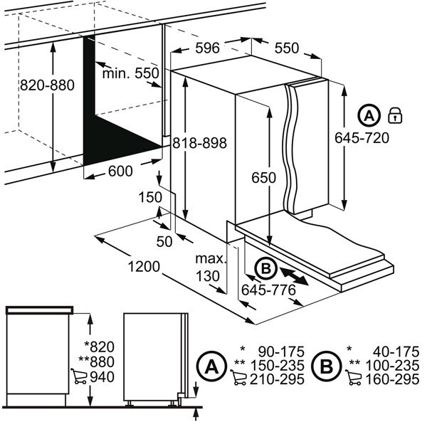 Встраиваемая посудомоечная машина Electrolux EMS 47320 L