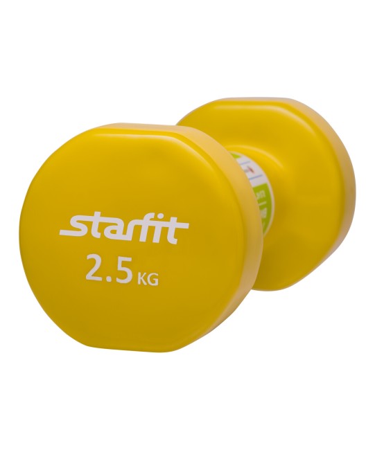 Гантель Starfit DB-101 2,5 кг желтая