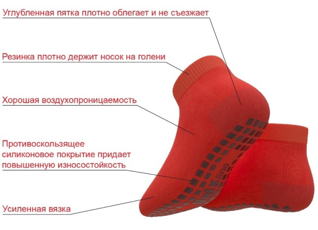 Носки для батута Unix Line 42-44 RU / 28-30 cm Носки для батута Unix Line 42-44 RU / 28-30 cm