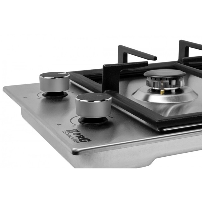 Встраиваемая газовая варочная панель ZorG BL DOMINO inox