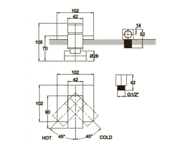 Смеситель для ванны и душа Kaiser Sonat 34177-4
