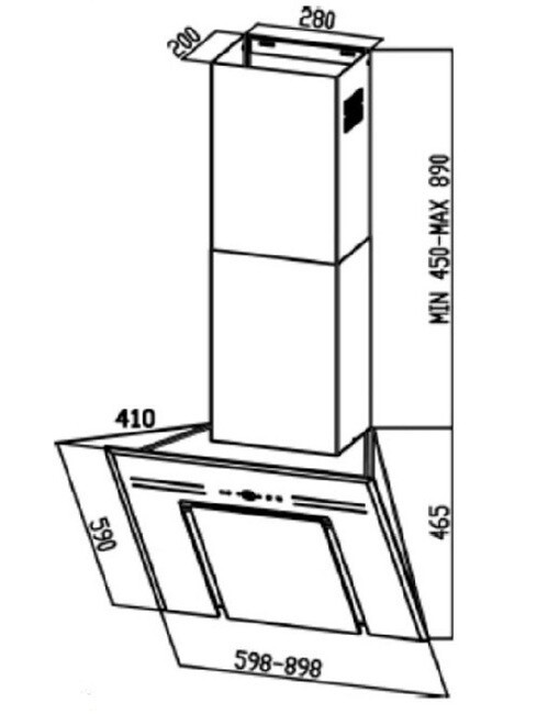 Каминная вытяжка Zigmund & Shtain K 218.91 B