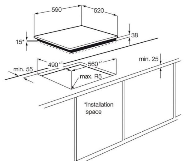 Встраиваемая индукционная варочная панель Aeg HK 634150 XB Встраиваемая индукционная варочная панель Aeg HK 634150 XB