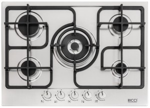 Встраиваемая газовая варочная панель Ricci RGN-ST 5003 IX